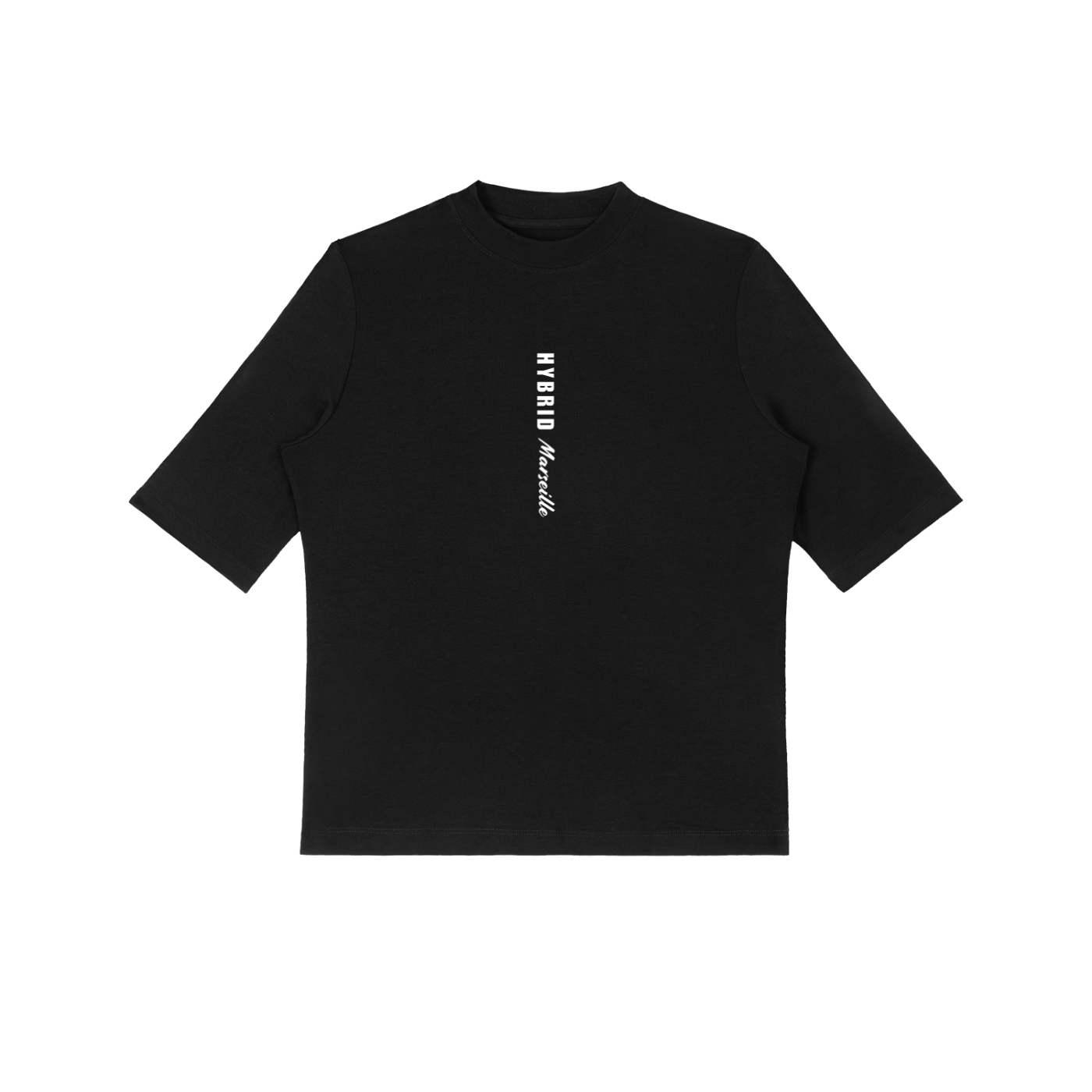 HYBRID Marseille Mock Neck Short Sleeve T-Shirt