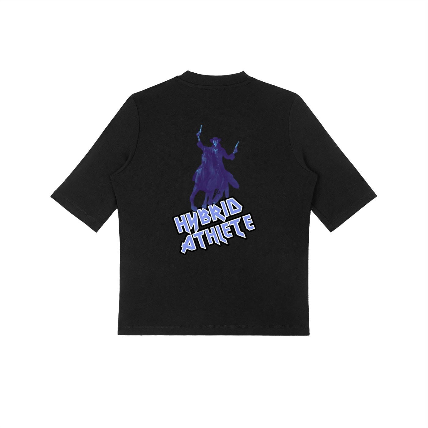 VLCN Hybrid - Cowboys From Hell - Mock Neck Short Sleeve T-Shirt