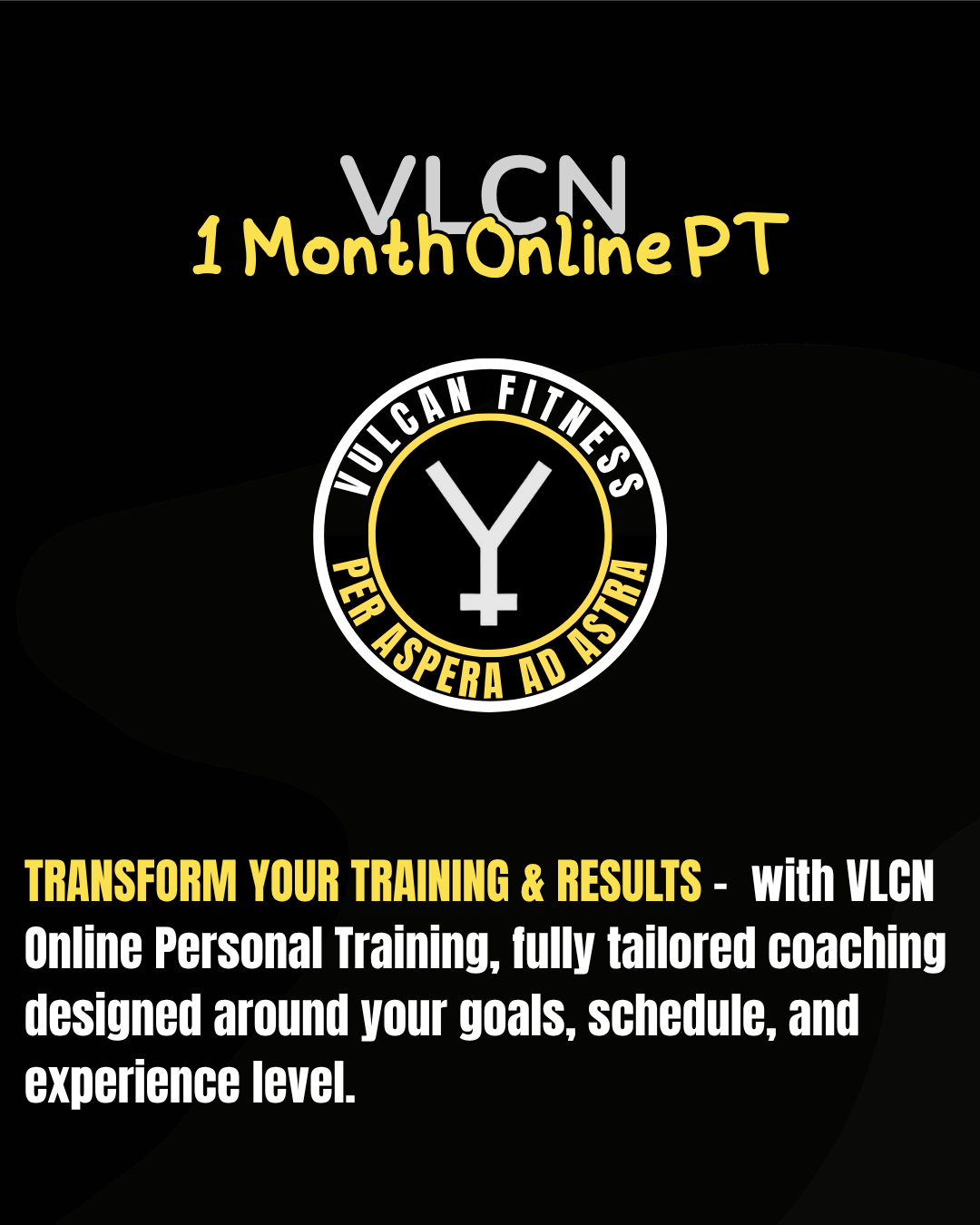 Online Personal Training - 1 Month Programming