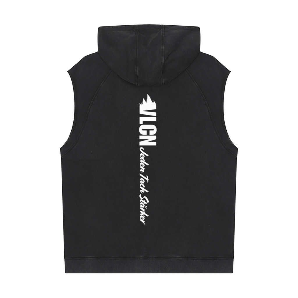 VLCN Hybrid Berlin - Snow Washed Sleeveless Hoodie