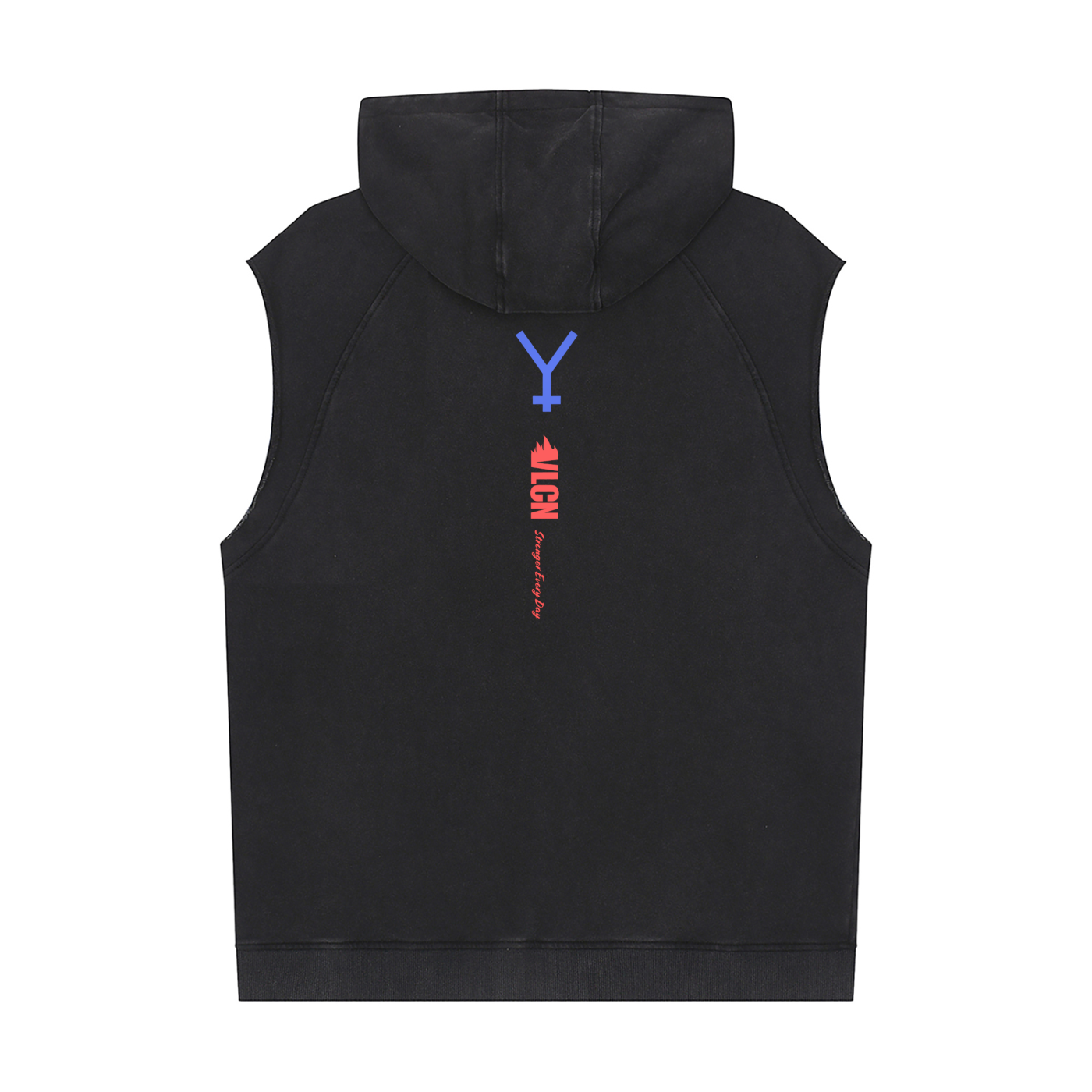 VLCN Snow Washed Sleeveless Hoodie
