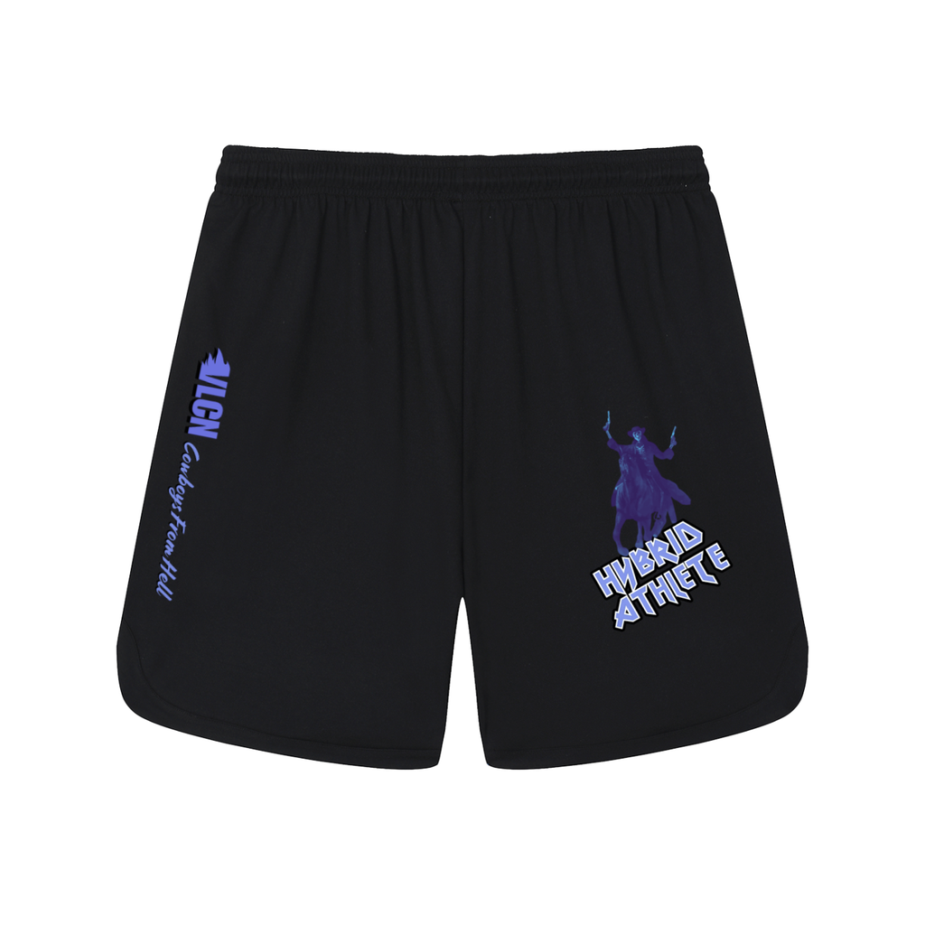 VLCN Hybrid - Cowboys From Hell - Mesh-Lined Quick-Dry Performance Shorts