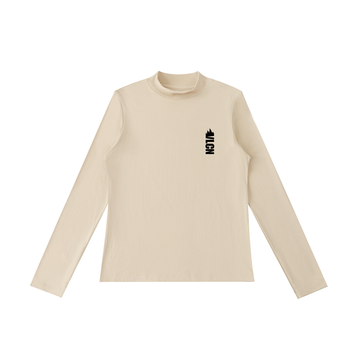 VLCN Mock Neck Long Sleeve T-Shirt