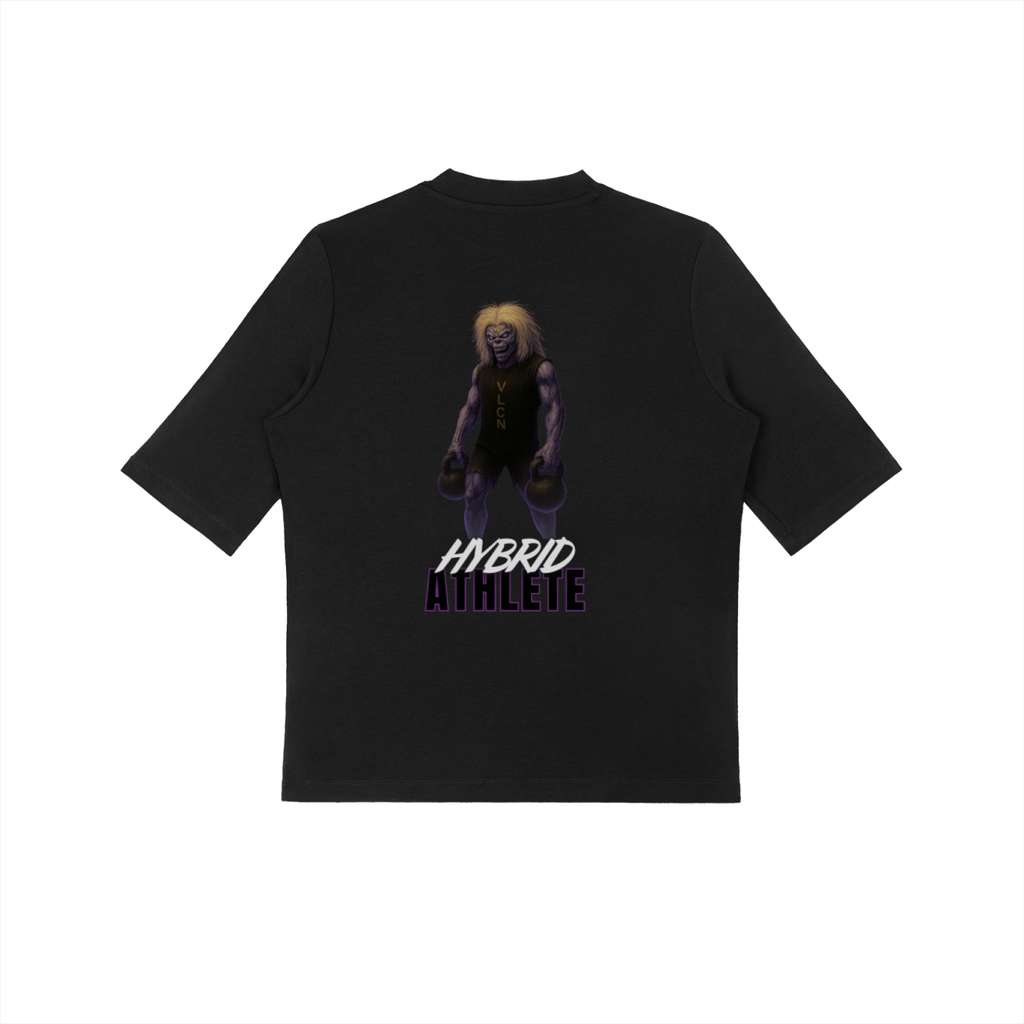 Hybrid Athlete Mock Neck Iron Maiden T-Shirt