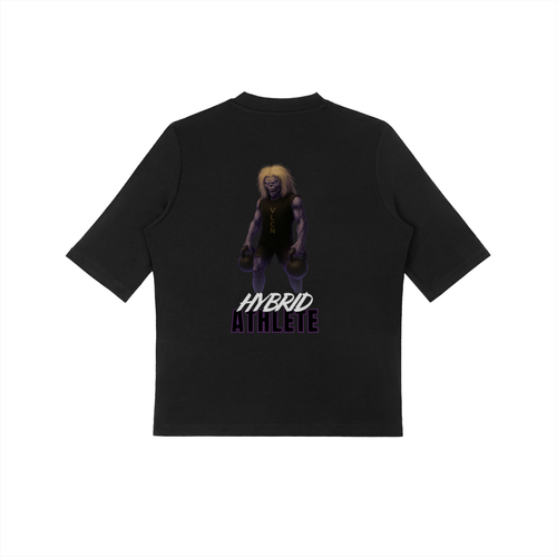 Hybrid Athlete Mock Neck Iron Maiden T-Shirt