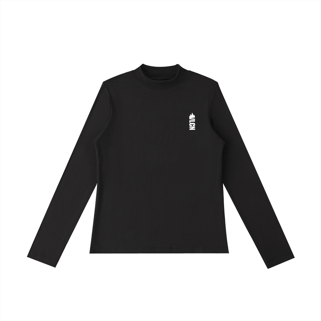 VLCN Mock Neck Long Sleeve T-Shirt
