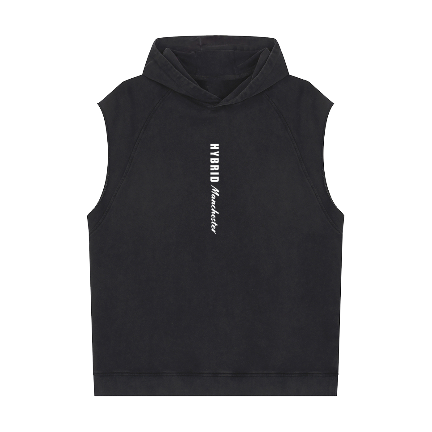 VLCN Hybrid Manchester - Snow Washed Sleeveless Hoodie